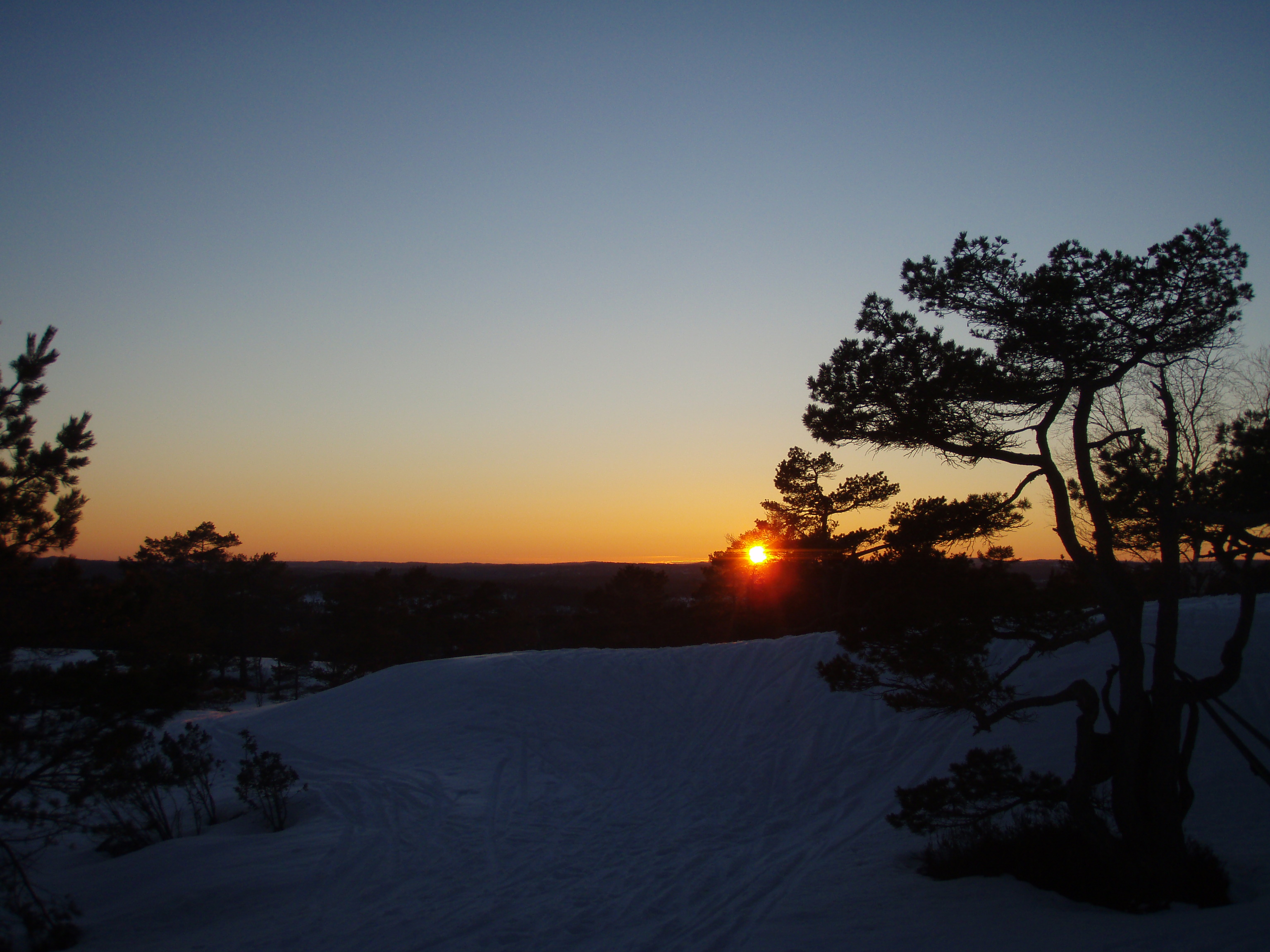 Solnedgang fra Trotto. Foto: Anita Breivold