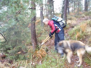 Løyperydding, en nyttig aktivitet. Foto: Anita Breivold