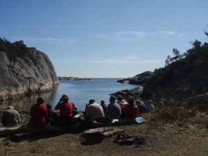 LOT-tur fra 2010, her med pause i Saltvika. Foto: Anita