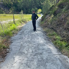 Heving av turstien på Teinemyr er&nbsp;ferdig